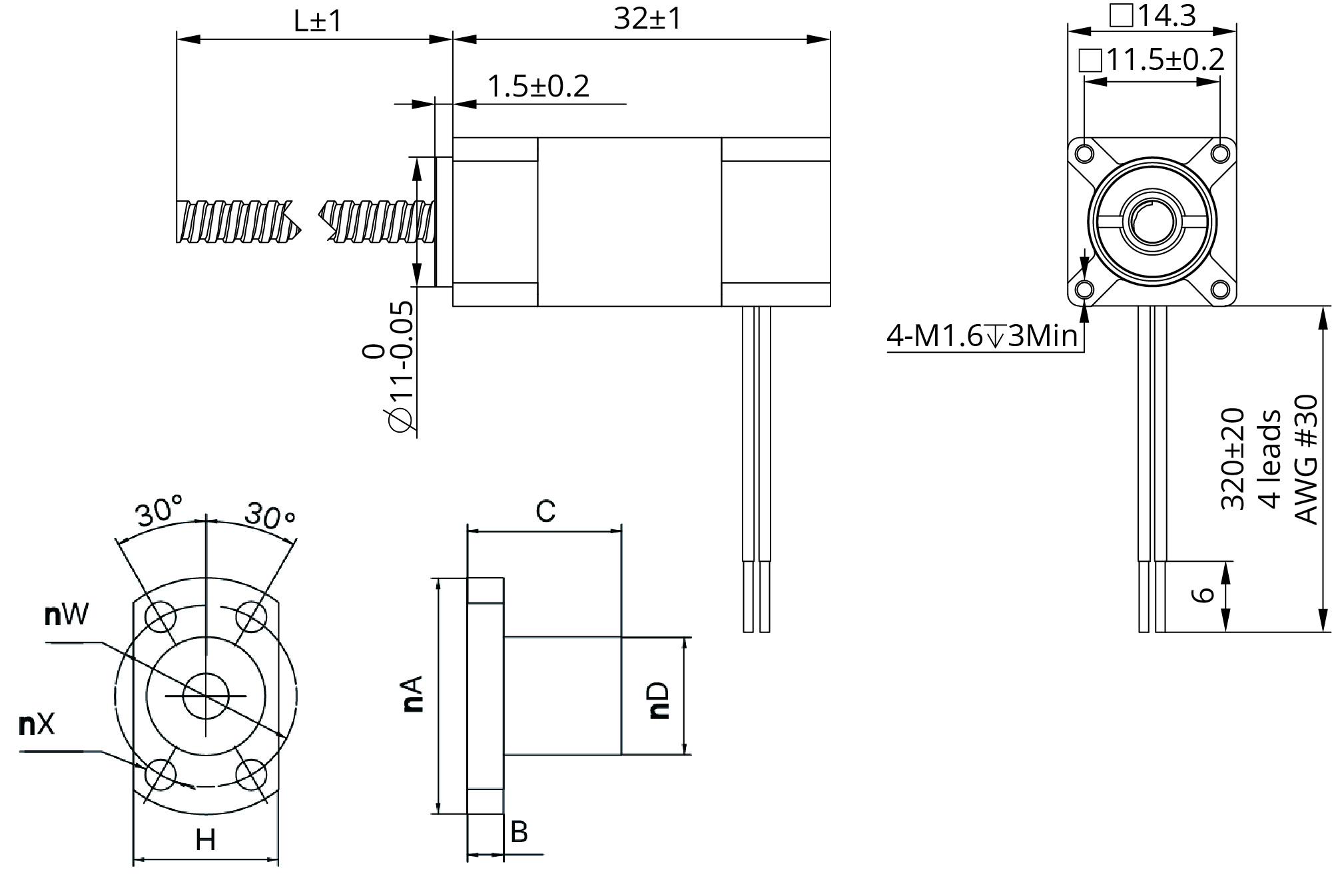 external actuator demension