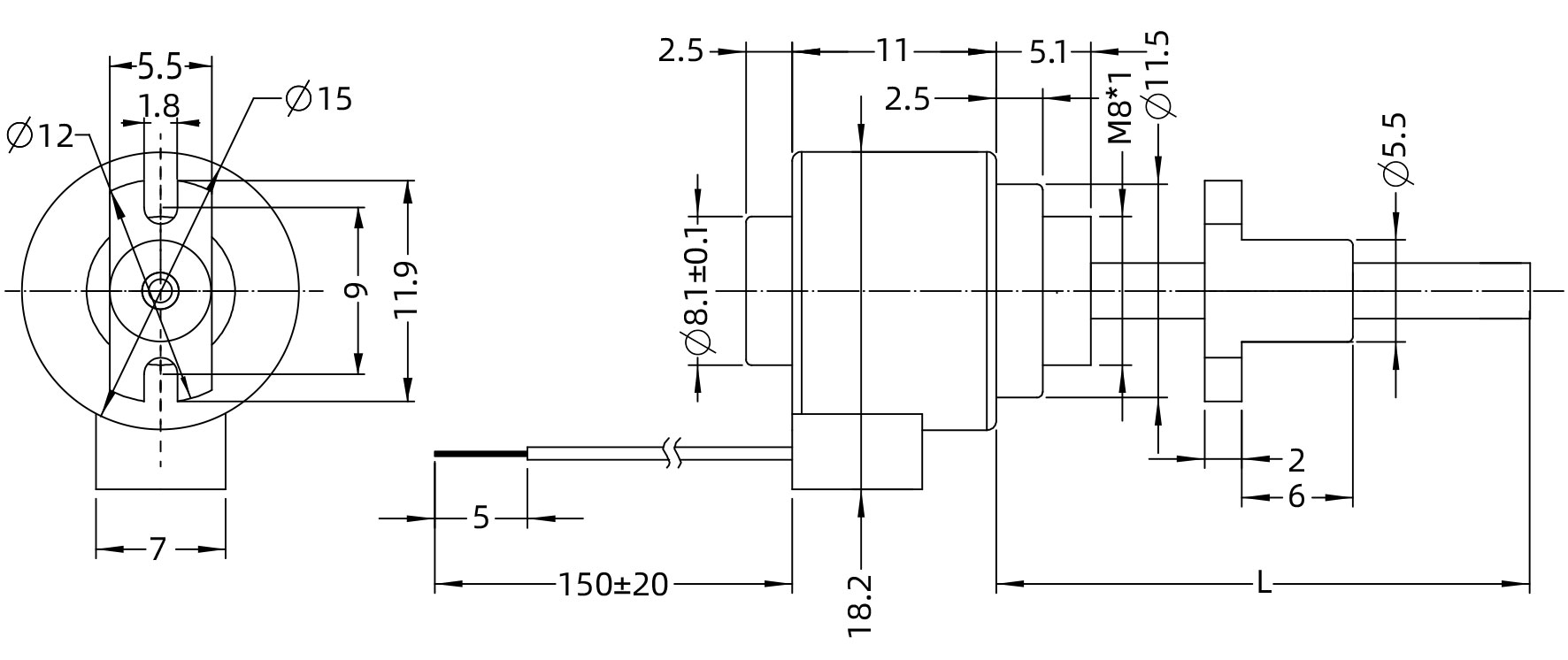 external actuator demension