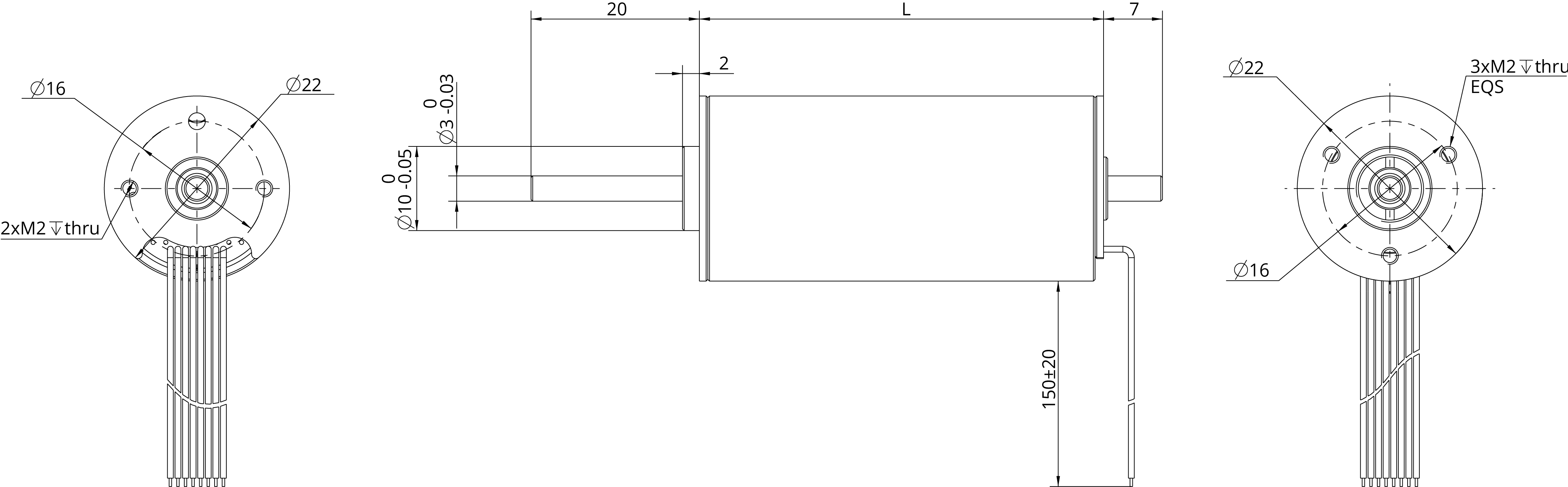 22mm Slotless BLDC image