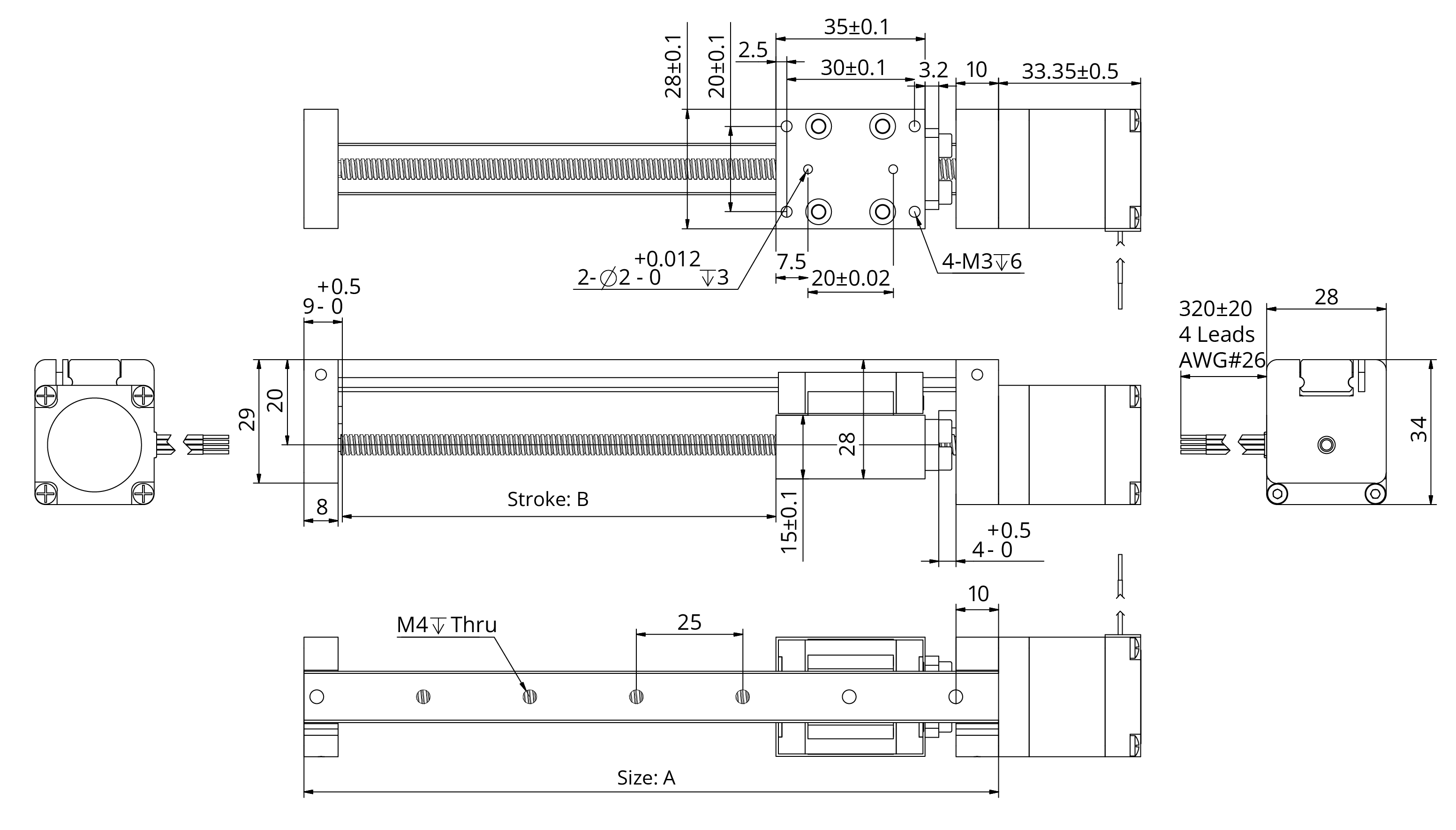 external actuator demension