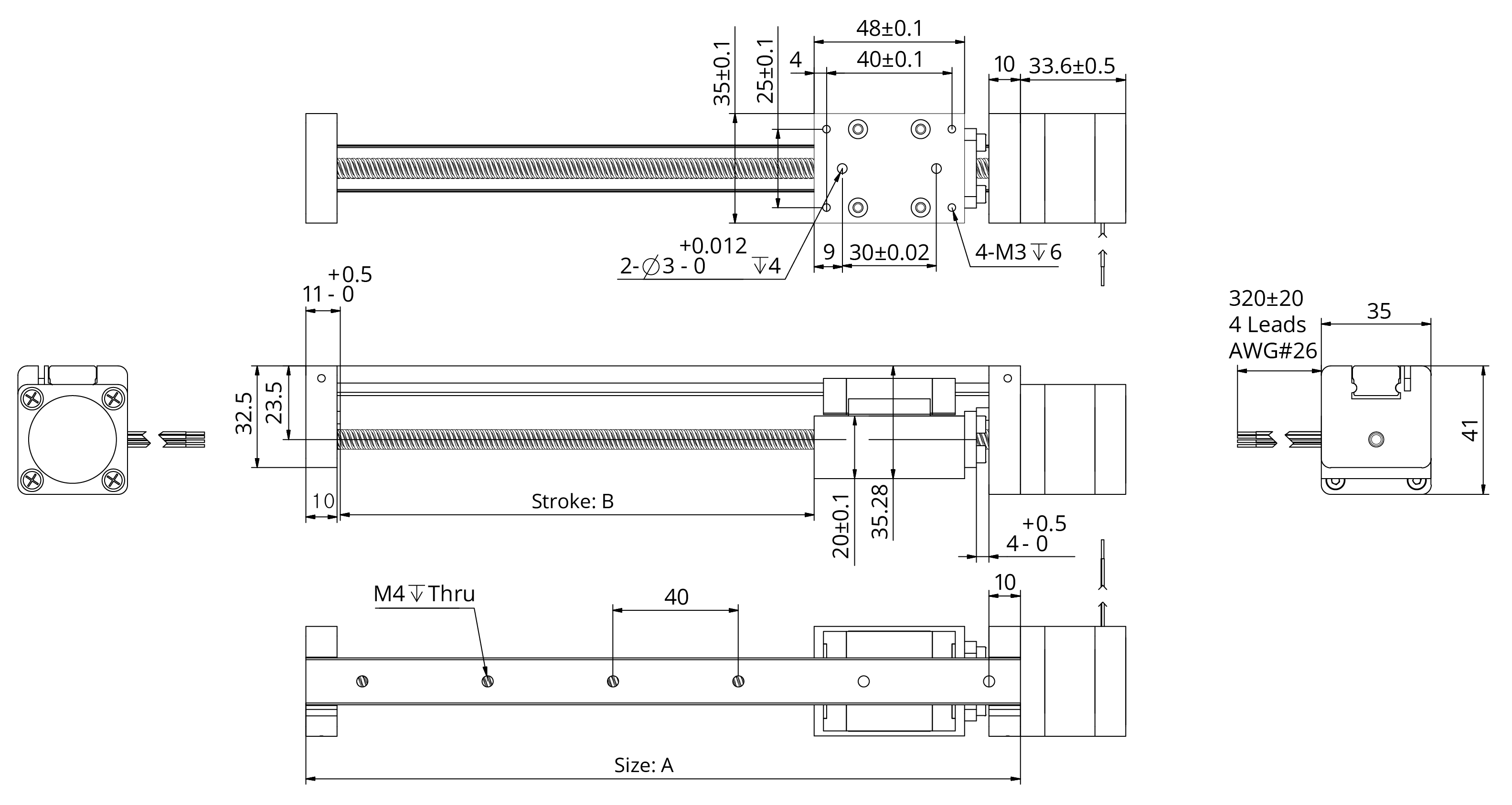 external actuator demension