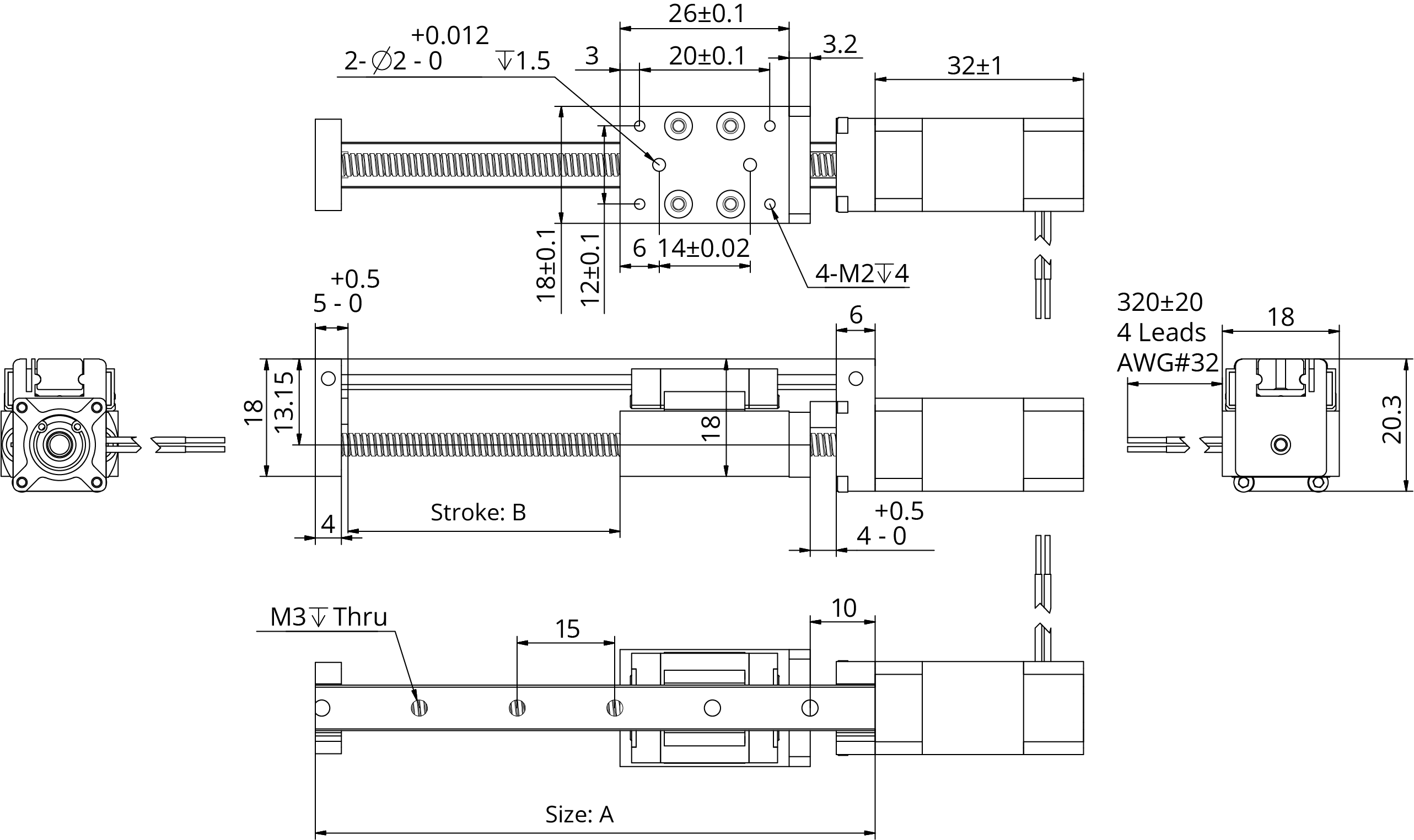 external actuator demension