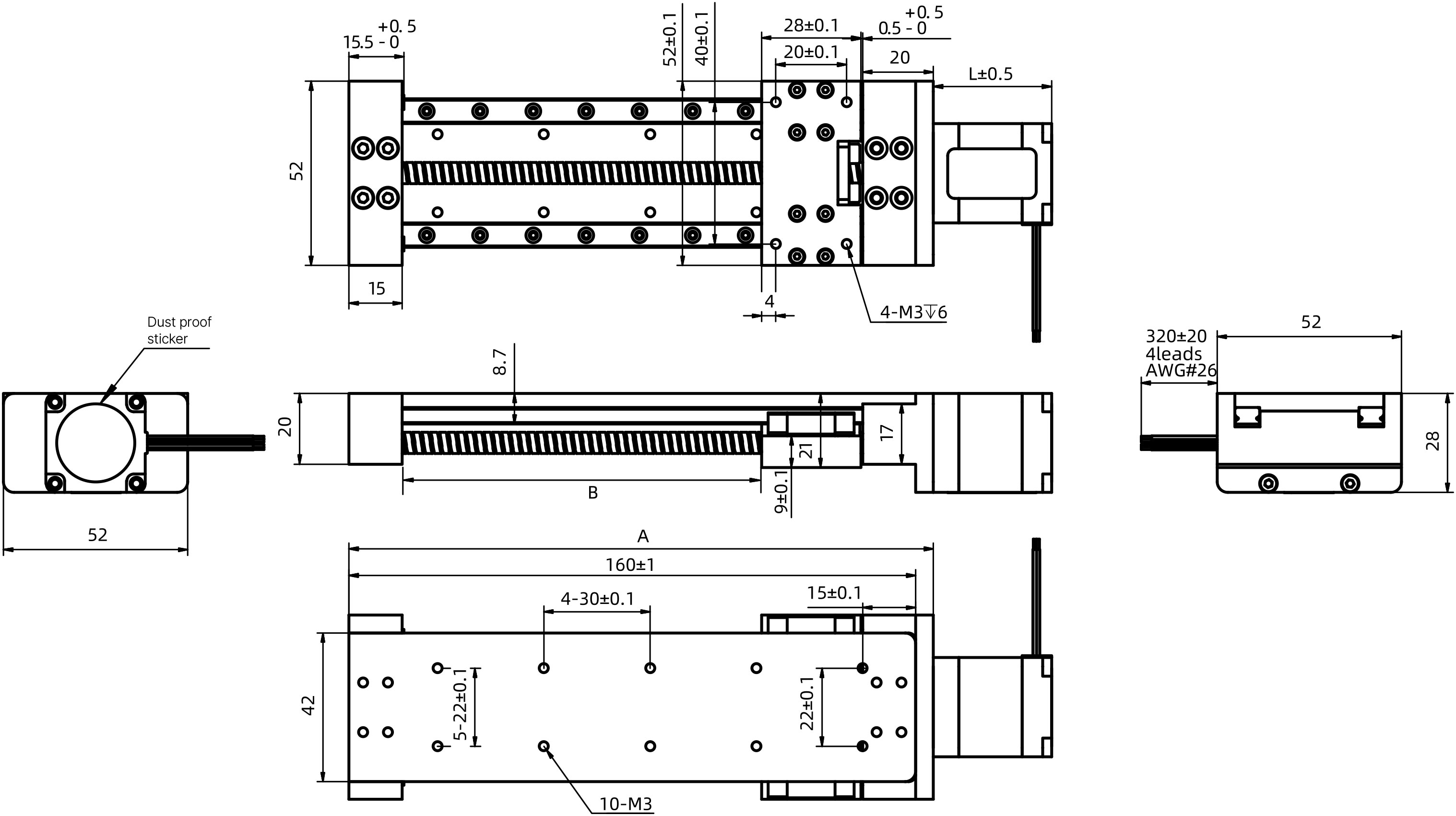 external actuator demension